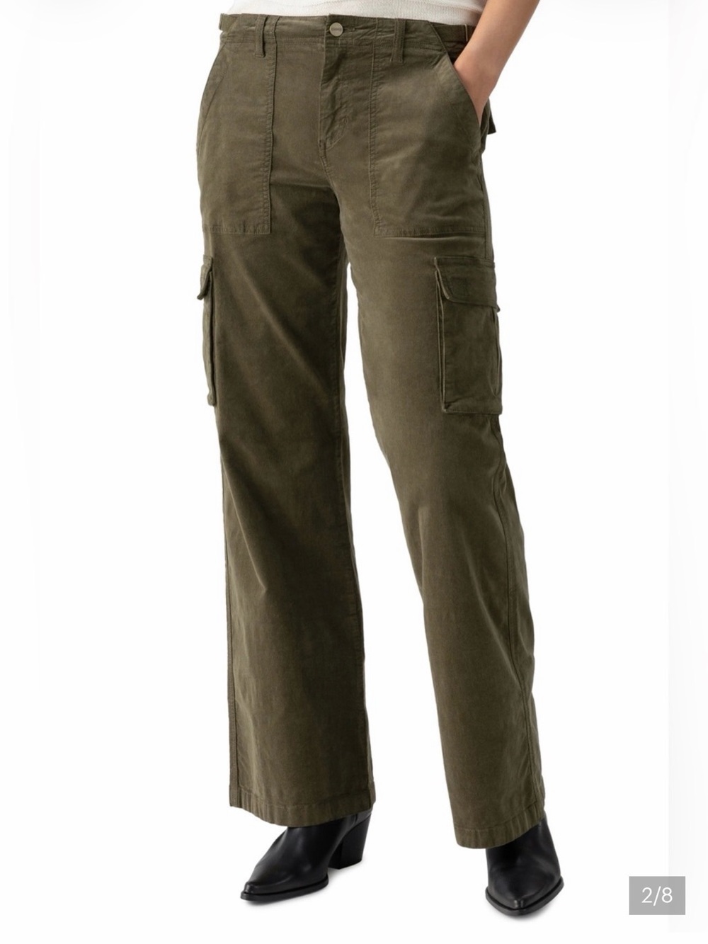 Sanctuary ReIssue  Olive Wide-Leg Cargo Pants sz M